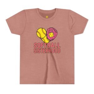softball sisterhood tee youth softball graphic shirt