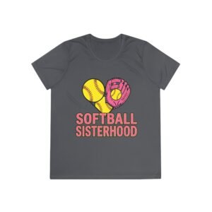 softball sisterhood moisture wicking tee — ladies and girls softball shirt