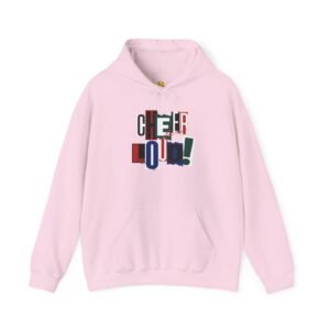 cheer loud! softball hoodie — scrapbook style sports & spirit sweatshirt