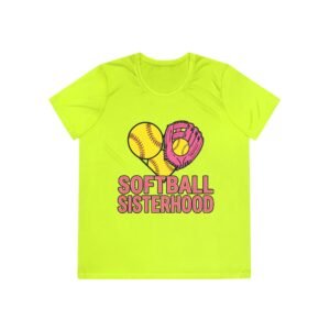 softball sisterhood moisture wicking tee — ladies and girls softball shirt