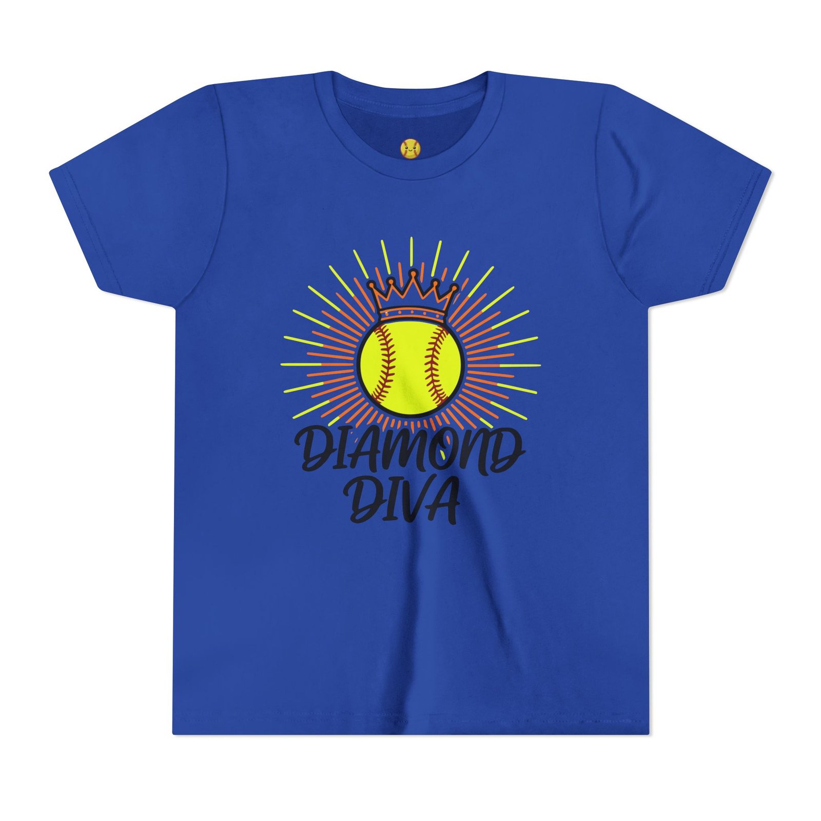 diamond diva softball tee — graphic shirt for players & little fans in youth sizes diamond diva softball tee — graphic shirt for players & little fans in youth sizes