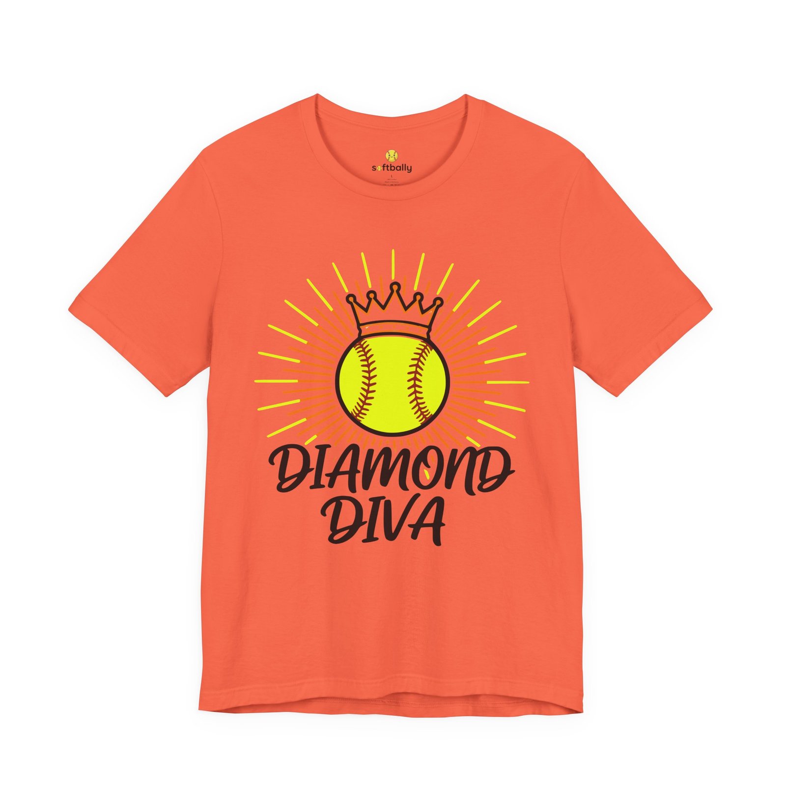 diamond diva softball tee — graphic shirt for players & fans diamond diva softball tee — graphic shirt for players & fans