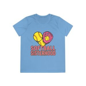 softball sisterhood moisture wicking tee — ladies and girls softball shirt