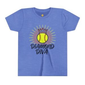 diamond diva softball tee — graphic shirt for players & little fans in youth sizes