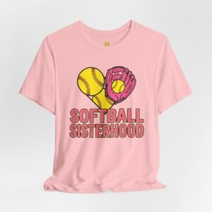 softball sisterhood tee — women’s softball graphic shirt