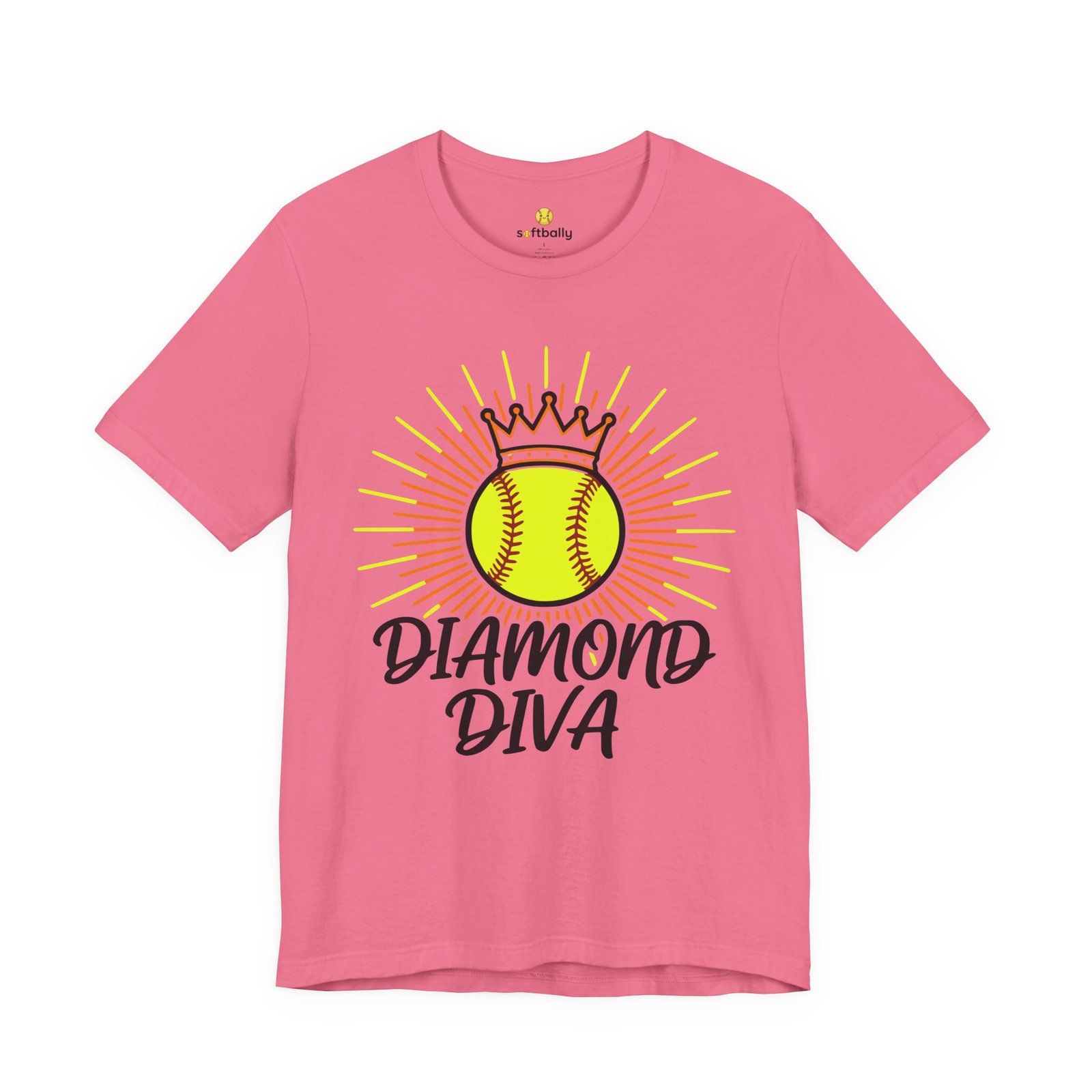 diamond diva softball tee — graphic shirt for players & fans diamond diva softball tee — graphic shirt for players & fans