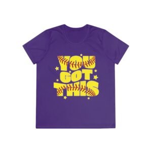 softball 'you got this' ladies and girls moisture wicking tee