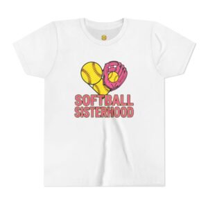 softball sisterhood tee youth softball graphic shirt