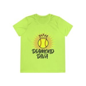 diamond diva softball moisture wicking tee – women’s softball shirt