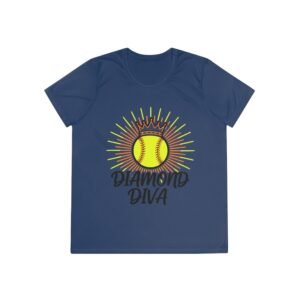 diamond diva softball moisture wicking tee – women’s softball shirt