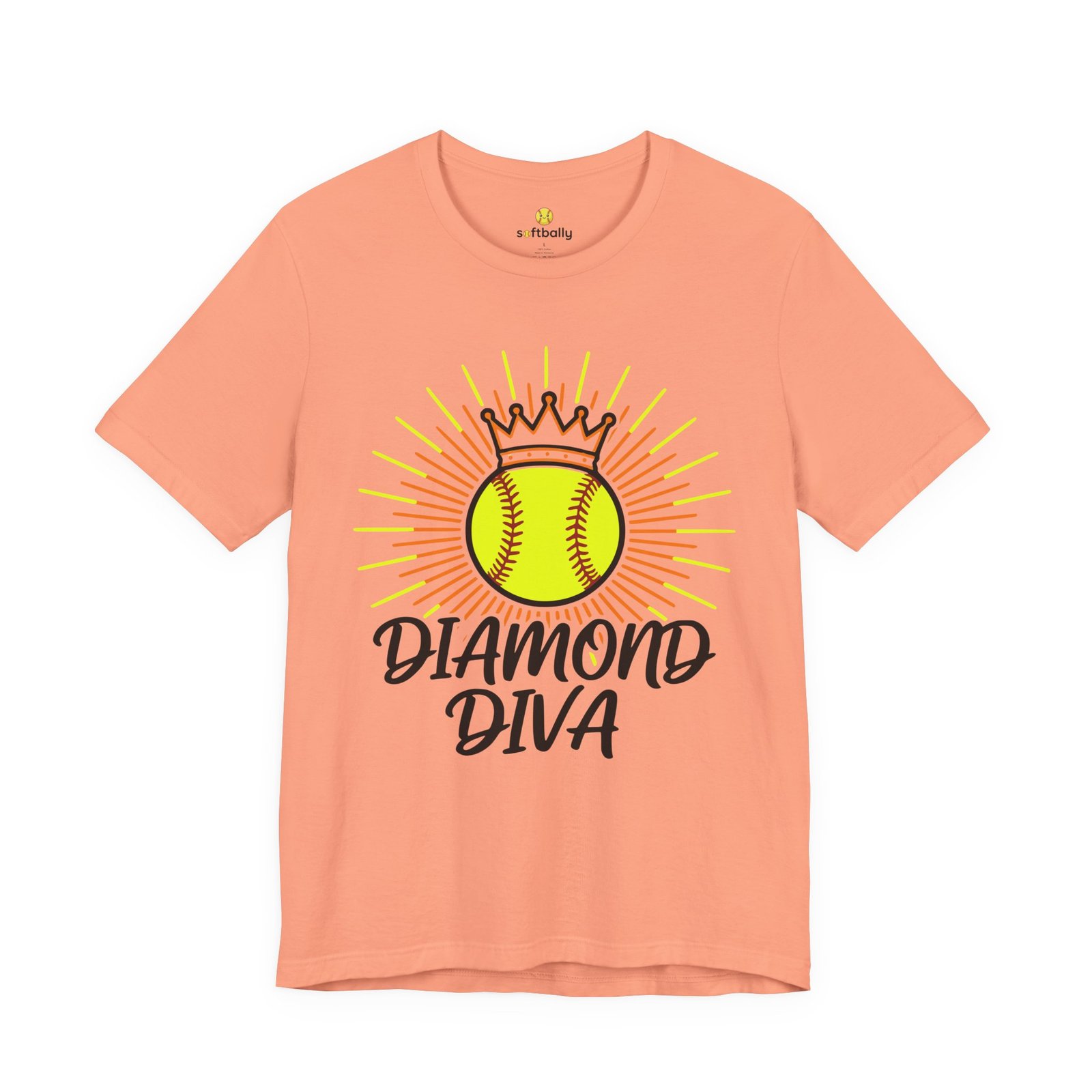 diamond diva softball tee — graphic shirt for players & fans diamond diva softball tee — graphic shirt for players & fans