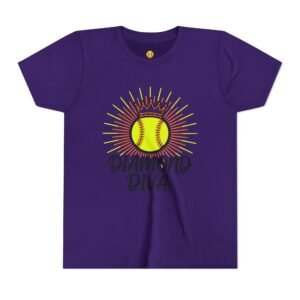 diamond diva softball tee — graphic shirt for players & little fans in youth sizes