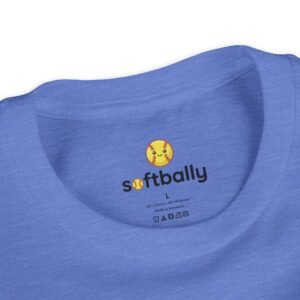just play softball retro script t‑shirt in youth sizes