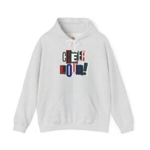 cheer loud! softball hoodie — scrapbook style sports & spirit sweatshirt