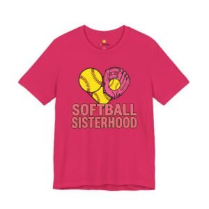 softball sisterhood tee — women’s softball graphic shirt