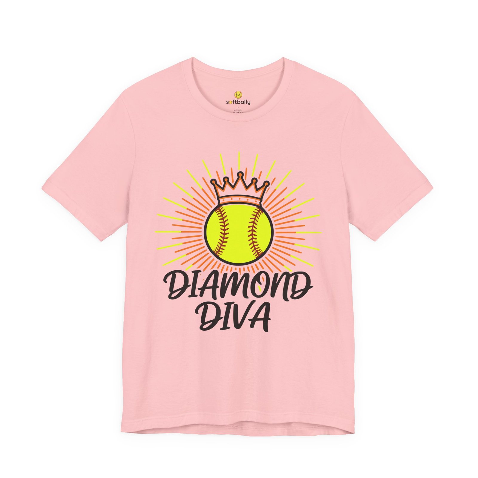 diamond diva softball tee — graphic shirt for players & fans diamond diva softball tee — graphic shirt for players & fans