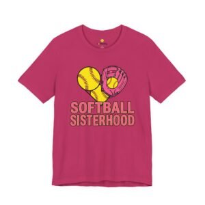 softball sisterhood tee — women’s softball graphic shirt