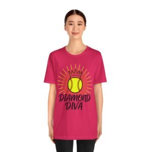 diamond diva softball tee — graphic shirt for players & fans