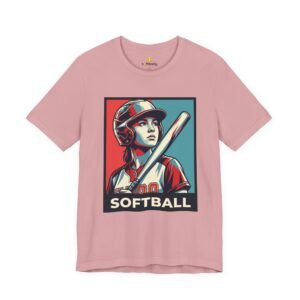 softball player graphic tee — vintage poster style softball t‑shirt