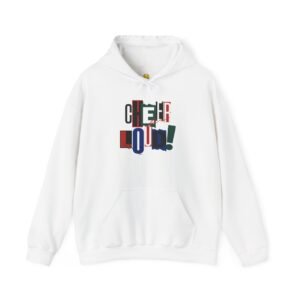 cheer loud! softball hoodie — scrapbook style sports & spirit sweatshirt