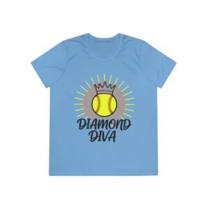 diamond diva softball moisture wicking tee – women’s softball shirt