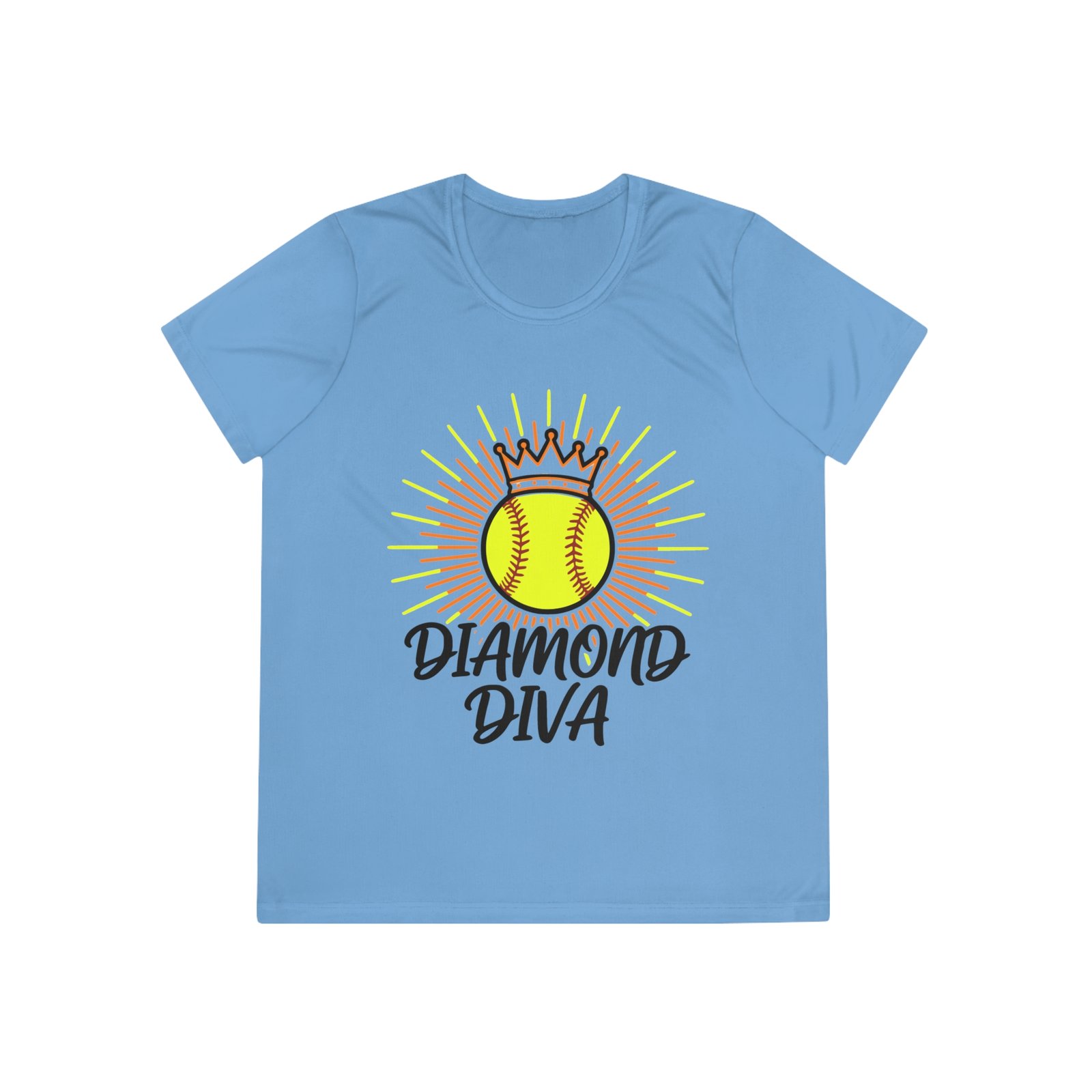 diamond diva softball moisture wicking tee – women’s softball shirt diamond diva softball moisture wicking tee – women’s softball shirt