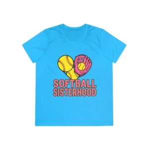 softball sisterhood moisture wicking tee — ladies and girls softball shirt