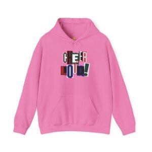 cheer loud! softball hoodie — scrapbook style sports & spirit sweatshirt