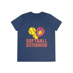softball sisterhood moisture wicking tee — ladies and girls softball shirt