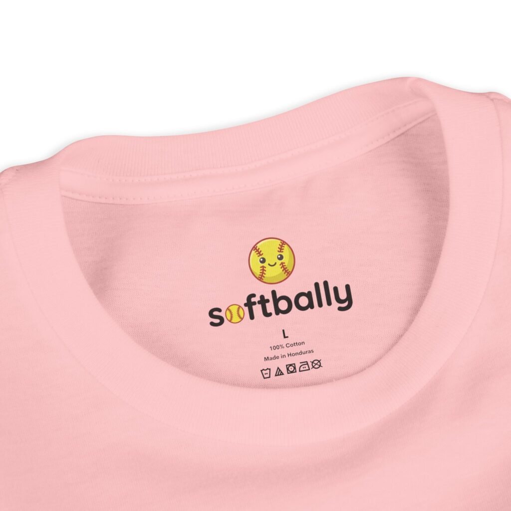 softball player graphic tee — vintage poster style softball t‑shirt in youth sizes