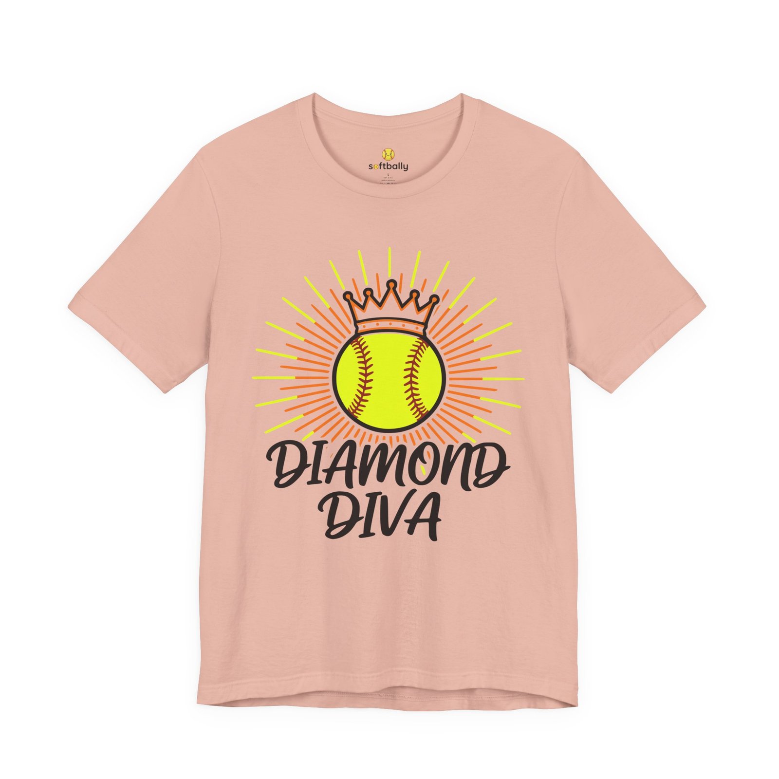 diamond diva softball tee — graphic shirt for players & fans diamond diva softball tee — graphic shirt for players & fans