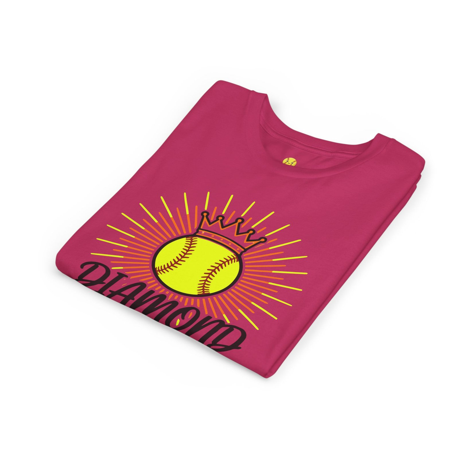 diamond diva softball tee — graphic shirt for players & little fans in youth sizes diamond diva softball tee — graphic shirt for players & little fans in youth sizes