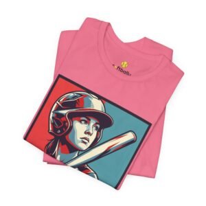 softball player graphic tee — vintage poster style softball t‑shirt