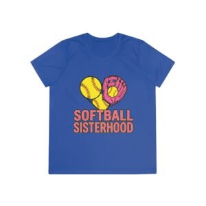 softball sisterhood moisture wicking tee — ladies and girls softball shirt
