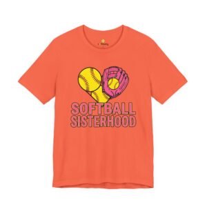 softball sisterhood tee — women’s softball graphic shirt