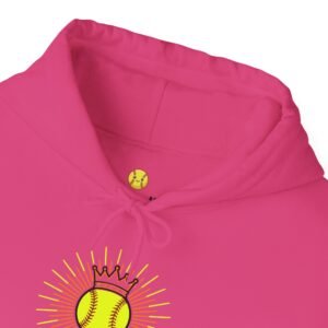 diamond diva softball hoodie — crowned women and girls softball sweatshirt