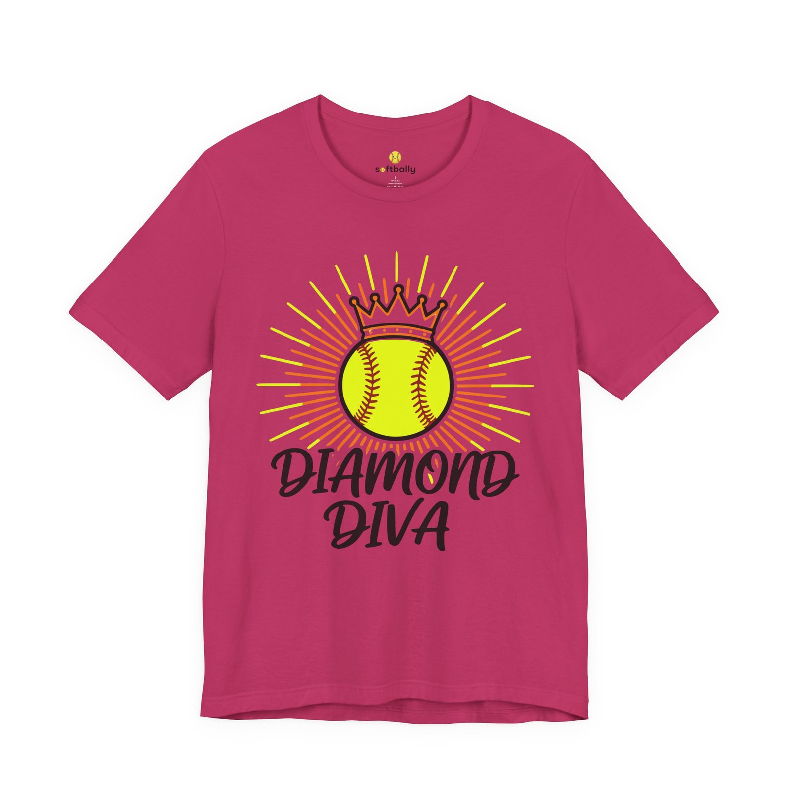 diamond diva softball tee — graphic shirt for players & fans diamond diva softball tee — graphic shirt for players & fans