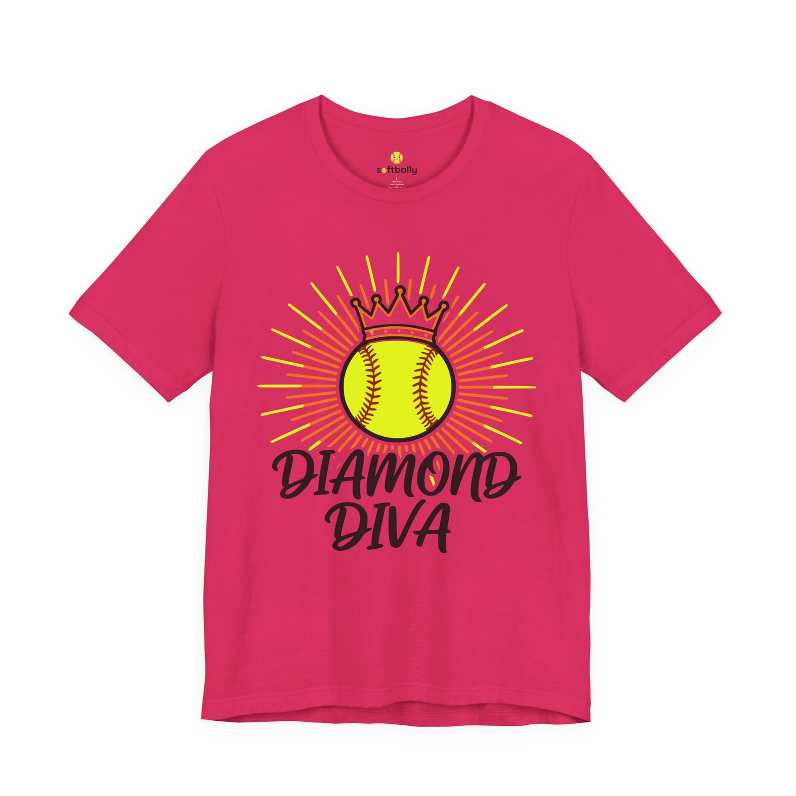 diamond diva softball tee — graphic shirt for players & fans diamond diva softball tee — graphic shirt for players & fans