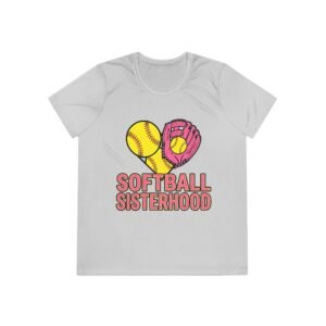 softball sisterhood moisture wicking tee — ladies and girls softball shirt