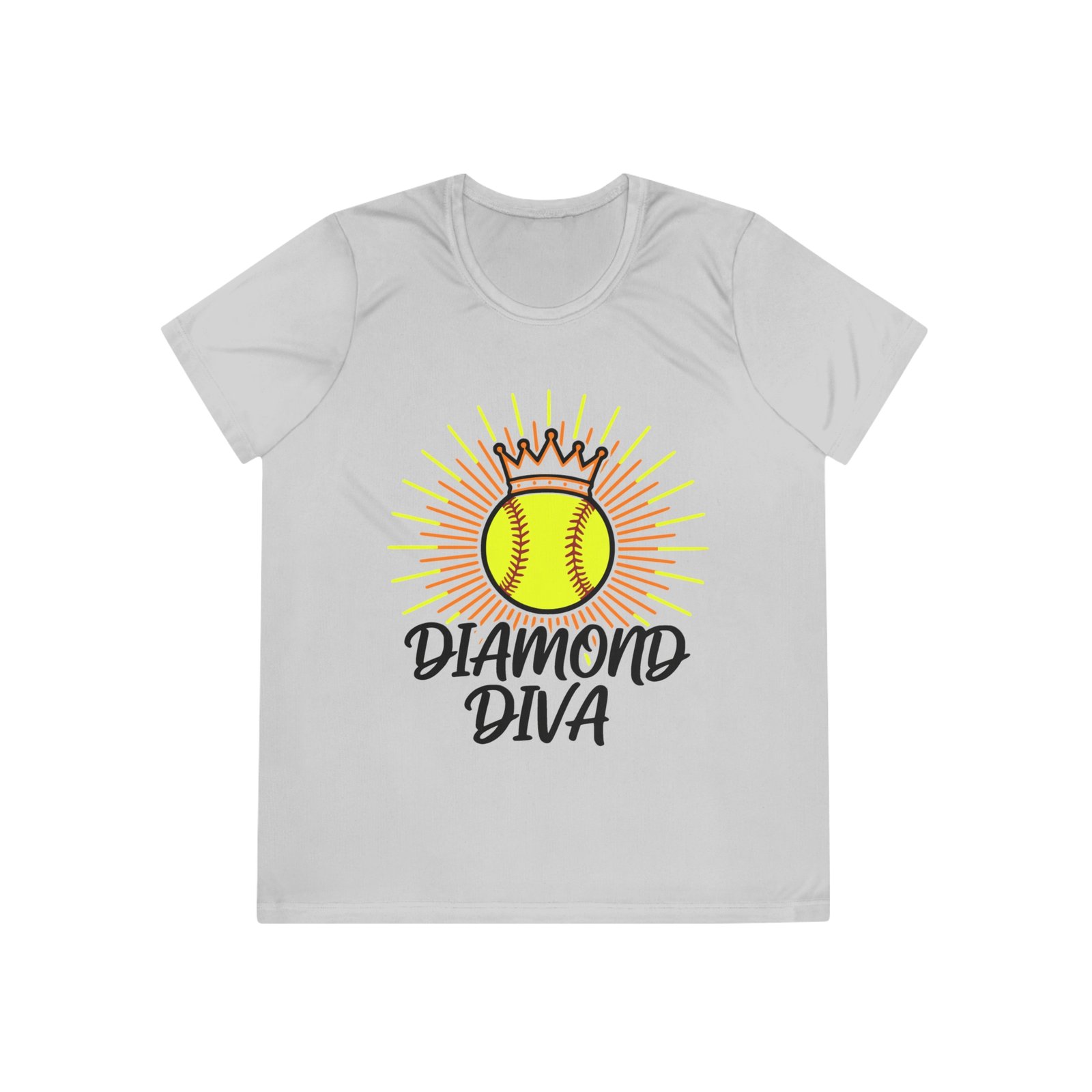 diamond diva softball moisture wicking tee – women’s softball shirt diamond diva softball moisture wicking tee – women’s softball shirt