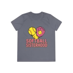 softball sisterhood moisture wicking tee — ladies and girls softball shirt