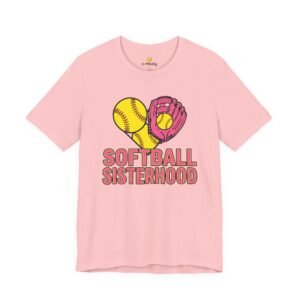 softball sisterhood tee — women’s softball graphic shirt