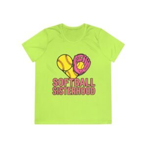 softball sisterhood moisture wicking tee — ladies and girls softball shirt