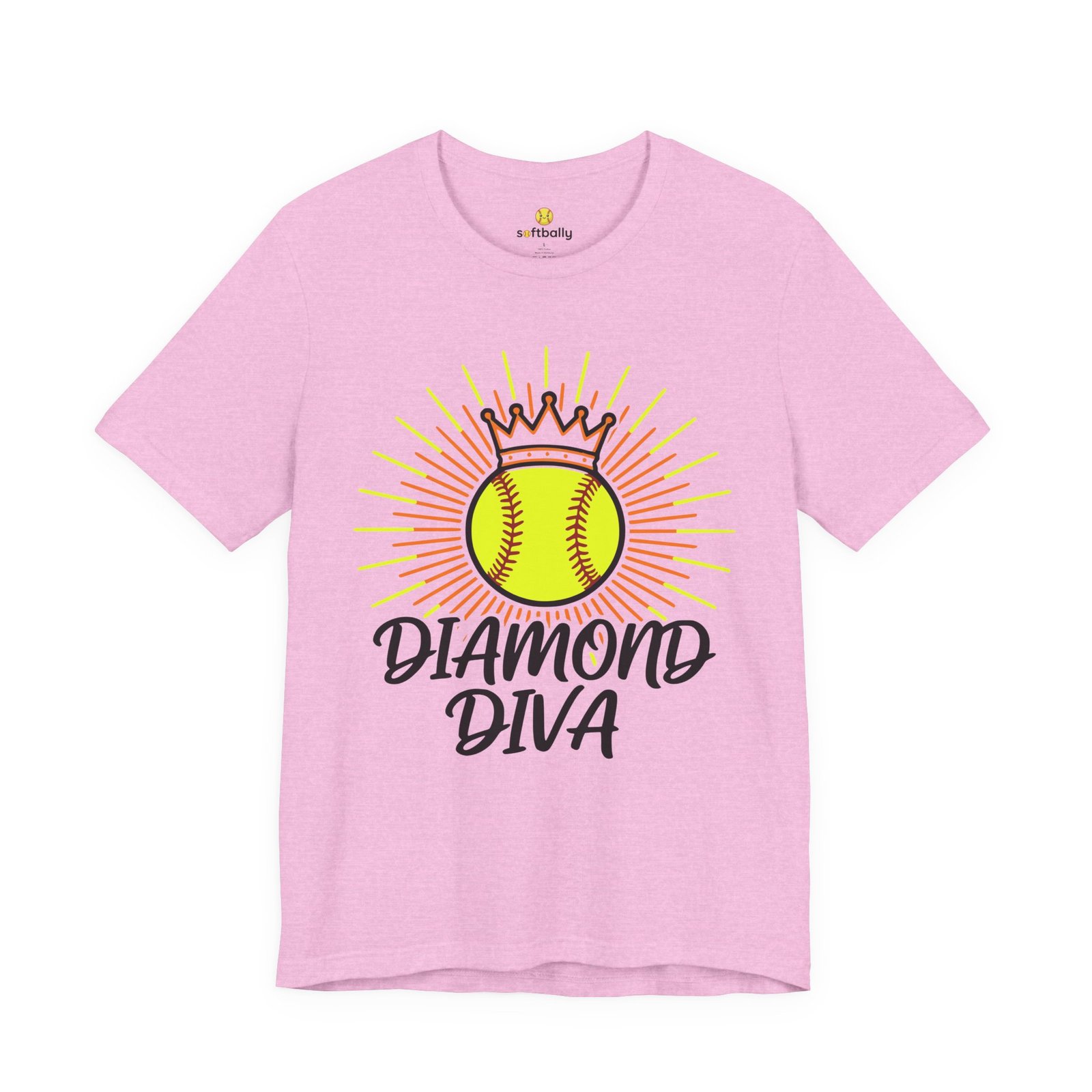 diamond diva softball tee — graphic shirt for players & fans diamond diva softball tee — graphic shirt for players & fans