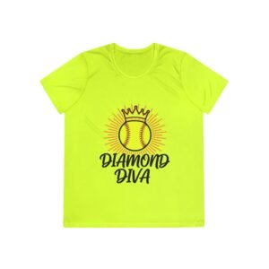 diamond diva softball moisture wicking tee – women’s softball shirt