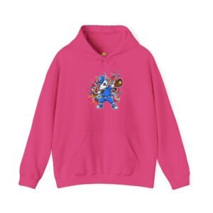 softball unicorn dabbing hoodie – colorful unicorn women and girls sweatshirt