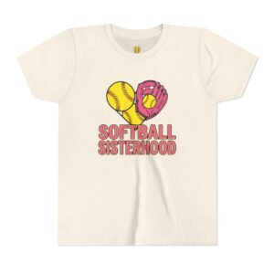 softball sisterhood tee youth softball graphic shirt