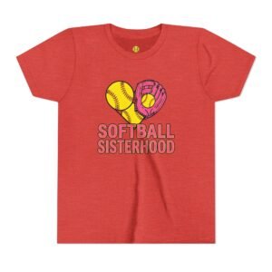 softball sisterhood tee youth softball graphic shirt