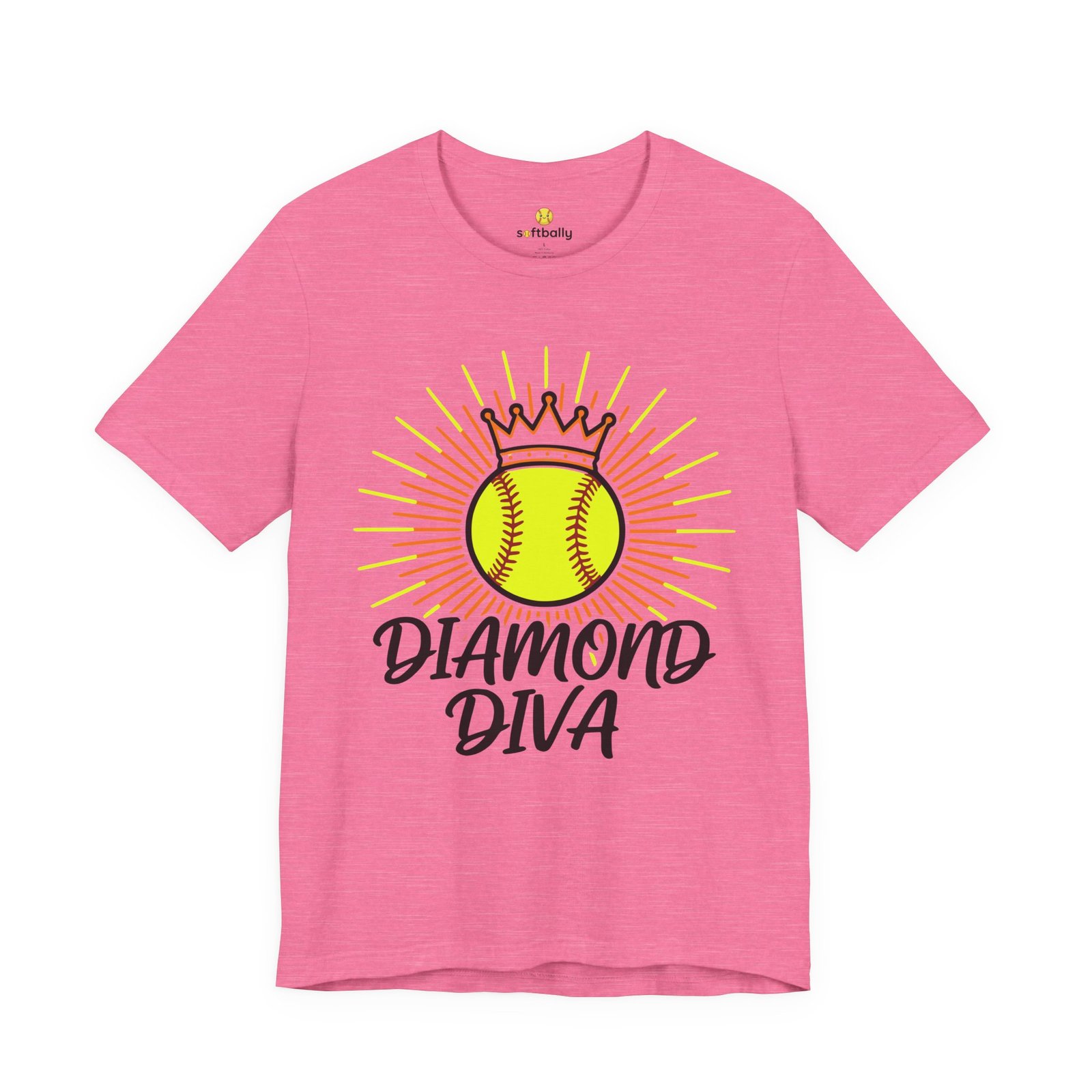 diamond diva softball tee — graphic shirt for players & fans diamond diva softball tee — graphic shirt for players & fans