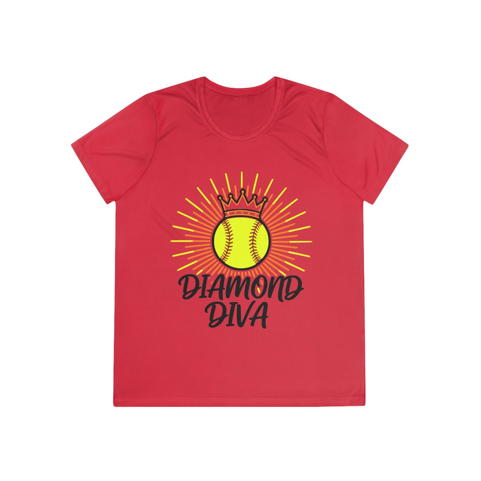 diamond diva softball moisture wicking tee – women’s softball shirt diamond diva softball moisture wicking tee – women’s softball shirt